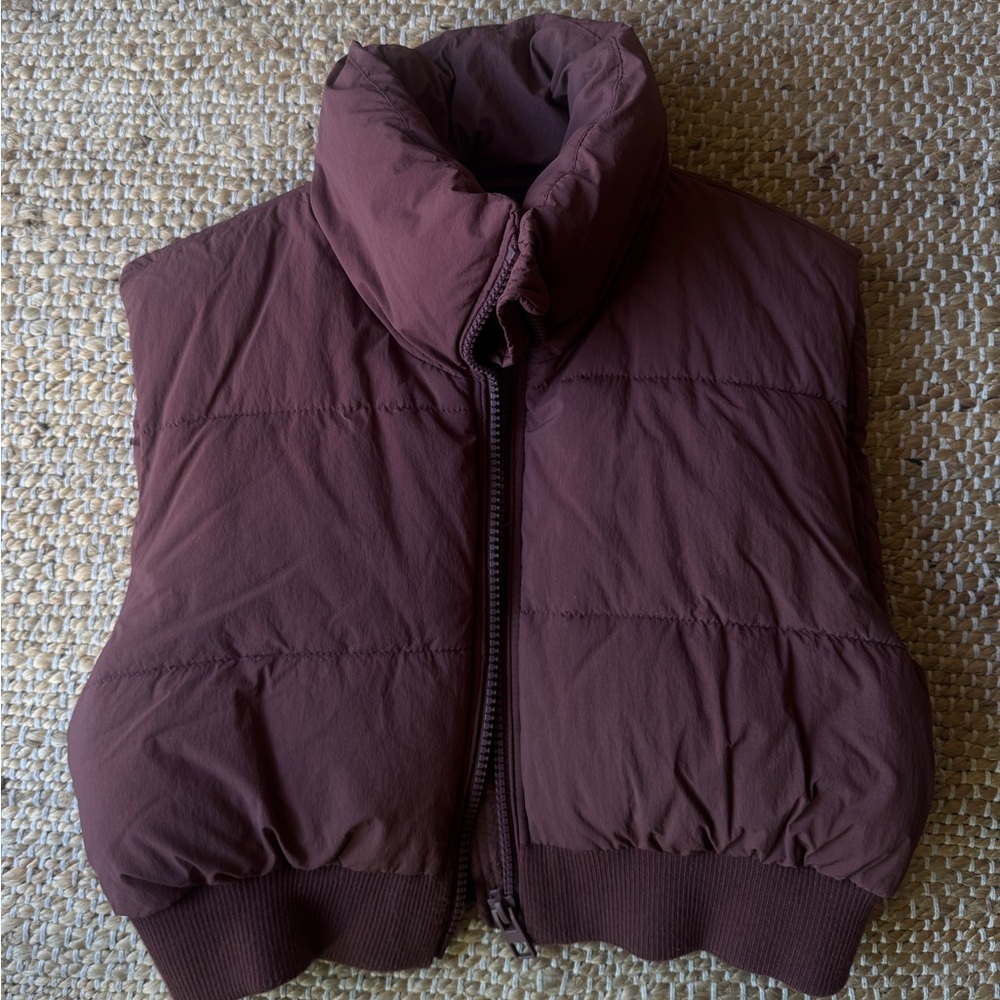 Zara Cropped Puffy Vest